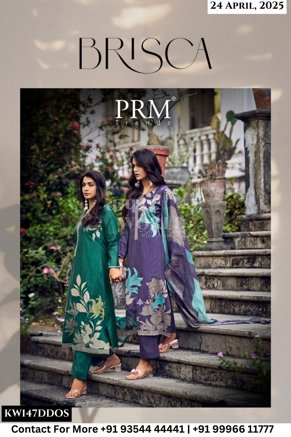 PRM Trends Catalogue - Brisca: Designer print Cotton Suit Catalog Wholesale