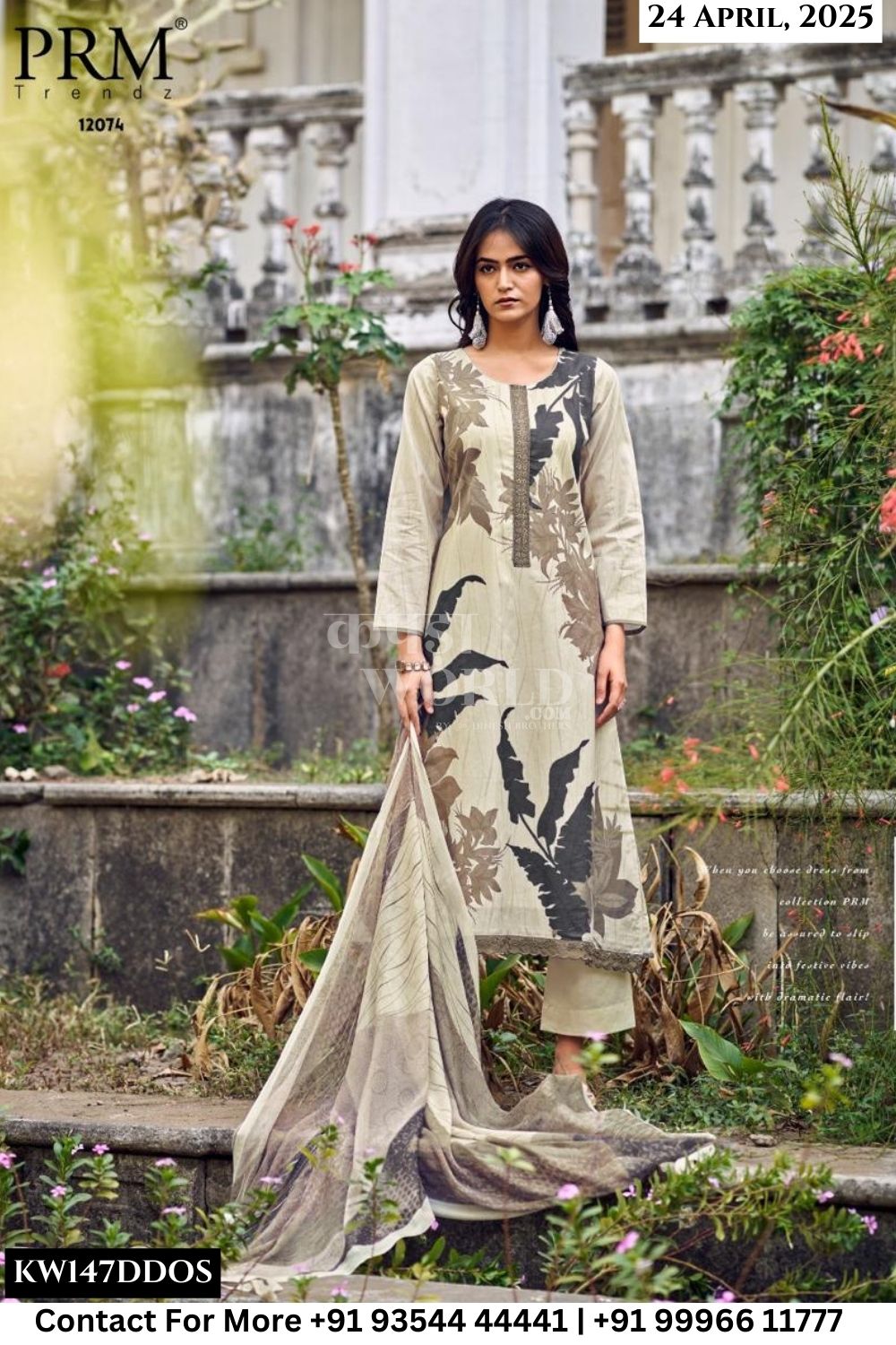 PRM Trends Catalogue - Brisca: Designer print Cotton Suit Catalog Wholesale