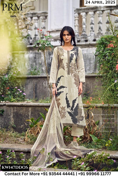 PRM Trends Catalogue - Brisca: Designer print Cotton Suit Catalog Wholesale