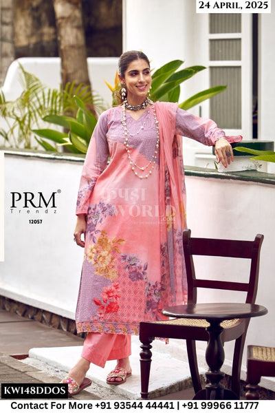 PRM trends Catalogue - Funflora: Designer Stylish Cotton Suit Catalog Dealer