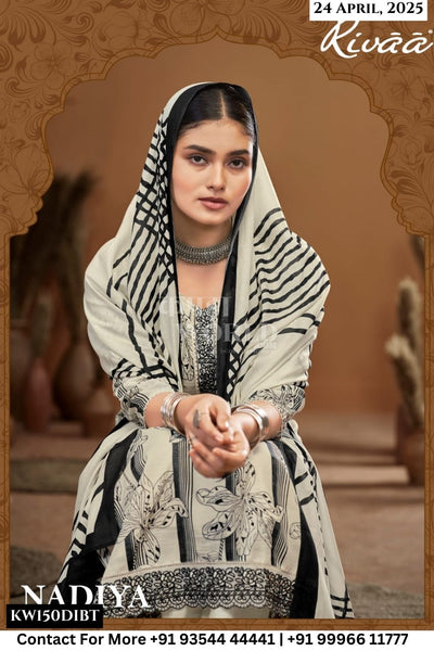 Rivaa Catalogue - nadiya: Exclusive Linen Suit Catalog Wholesale Dealer
