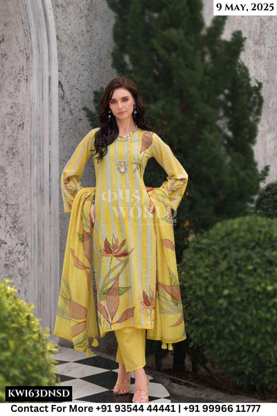 Rang Fashion Catalogue - Alvina: Fancy Digital print Linen Suit Catalog Wholesale Dealer