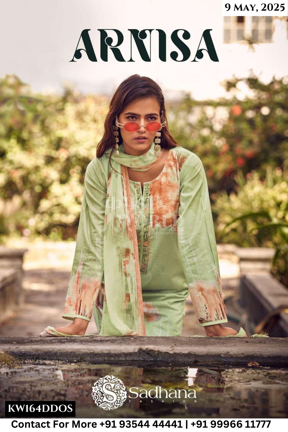 Sadhana Catalogue - Arnisa: Exclusive Print Salwar Suit Catalog Wholesaler