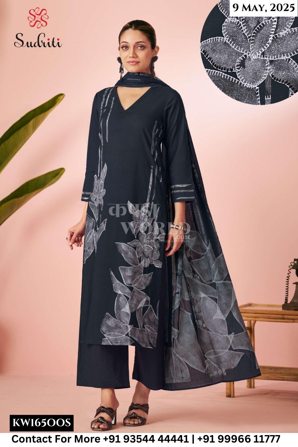 Sudriti Catalogue - Bahar: Pure Cotton Ladies Salwar Suit Catalog Wholesalers