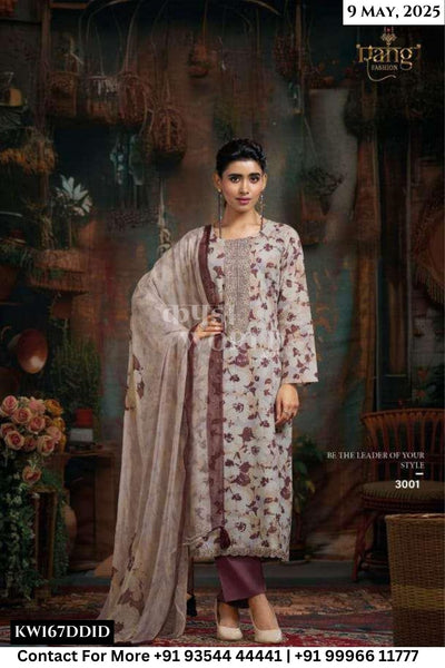 Rang Fashion Catalogue - Blaze: Designer Cotton Salwar Suit Catalog Wholesale Price