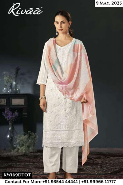 Rivaa Catalogue - Inakshi: Fancy Cotton Salwar Kameez Catalog Exporters