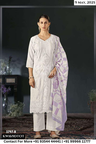 Rivaa Catalogue - Inakshi: Fancy Cotton Salwar Kameez Catalog Exporters