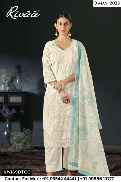 Rivaa Catalogue - Inakshi: Fancy Cotton Salwar Kameez Catalog Exporters
