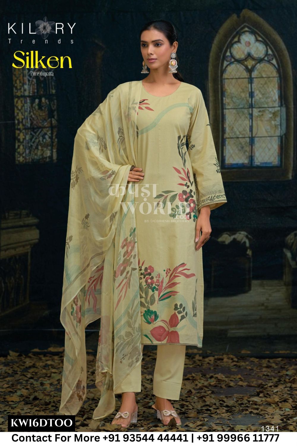 Kilory Catalogue - Silken: Fancy Cotton Sawar Kameez Catalog Wholesale Price
