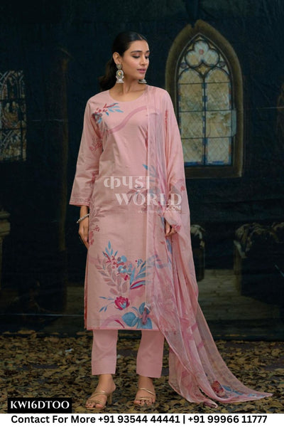Kilory Catalogue - Silken: Fancy Cotton Sawar Kameez Catalog Wholesale Price
