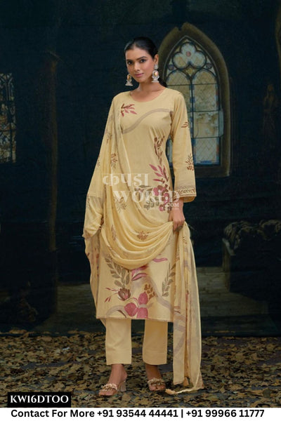 Kilory Catalogue - Silken: Fancy Cotton Sawar Kameez Catalog Wholesale Price