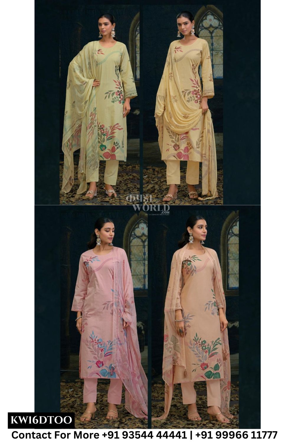Kilory Catalogue - Silken: Fancy Cotton Sawar Kameez Catalog Wholesale Price