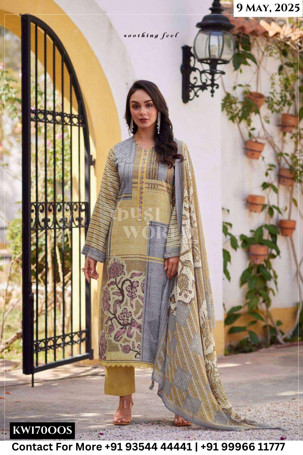 Sadhana Catalogue - Izel: Fancy Work Cotton Ladies Dress Catalog Dealers