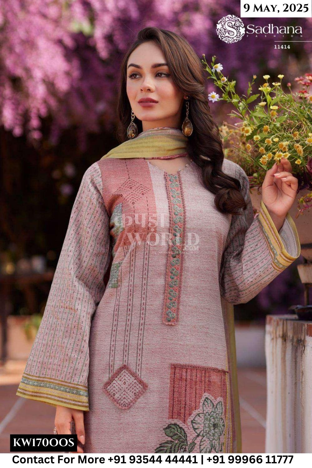 Sadhana Catalogue - Izel: Fancy Work Cotton Ladies Dress Catalog Dealers