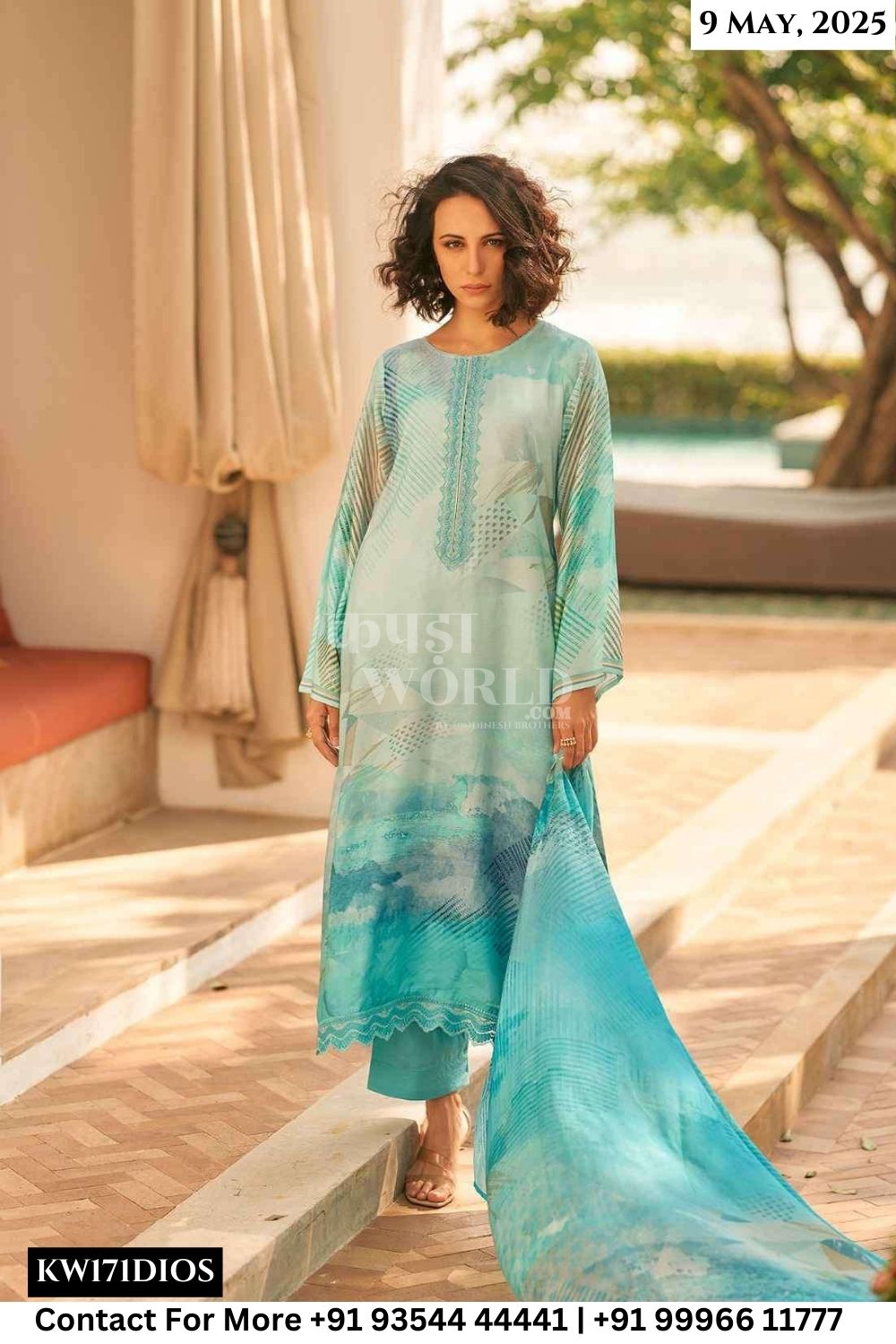 Sadhana Catalogue - Mariam: Fancy Work Muslin Silk Suit Dealers