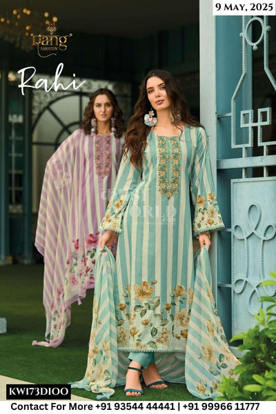 Rang Fashion Catalogue - Rahi: Fancy Cotton Salwar Kameez Catalog Wholesale Price