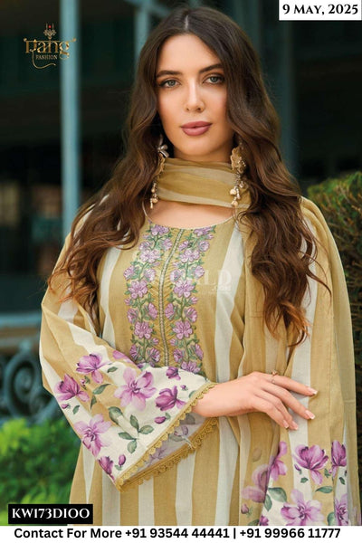 Rang Fashion Catalogue - Rahi: Fancy Cotton Salwar Kameez Catalog Wholesale Price