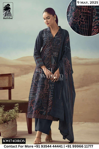Sahiba Catalogue - Rashi: Pure Heavy Cotton Exclusive Summer Suits Catalog Dealers