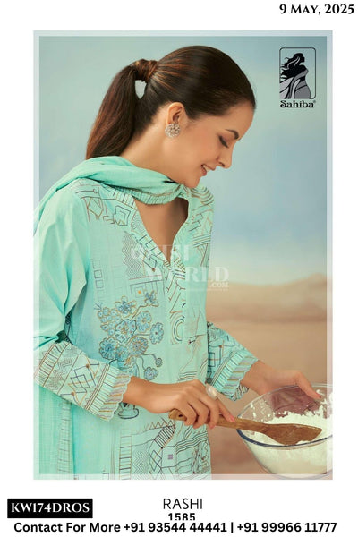 Sahiba Catalogue - Rashi: Pure Heavy Cotton Exclusive Summer Suits Catalog Dealers