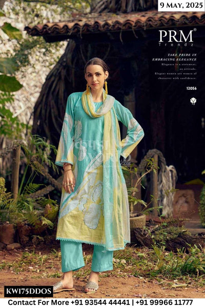 Prm Trendz Catalogue - Safina: Stylish Cotton Ladies Suits Catalog Exporters