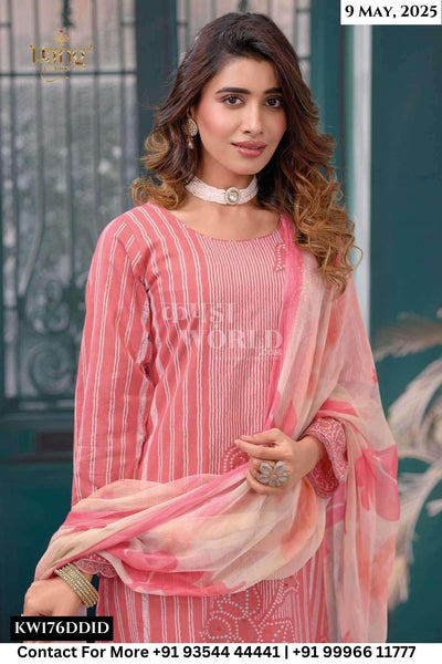 Rang Fashion Catalogue - Status: Fancy Knot Work Cotton Suit New Collection
