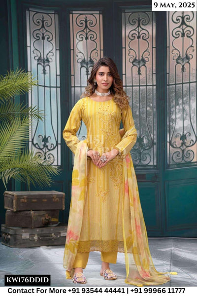 Rang Fashion Catalogue - Status: Fancy Knot Work Cotton Suit New Collection