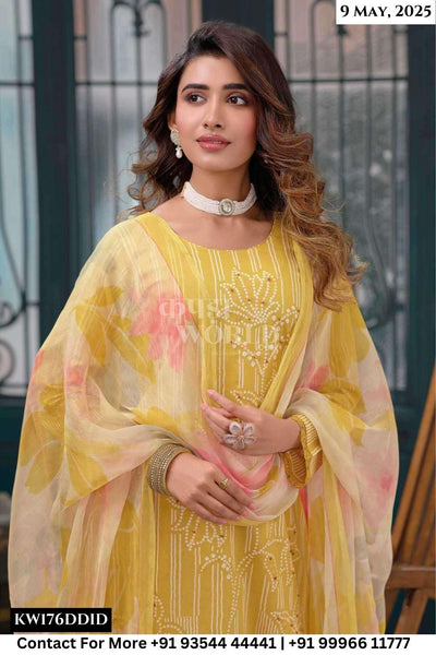 Rang Fashion Catalogue - Status: Fancy Knot Work Cotton Suit New Collection