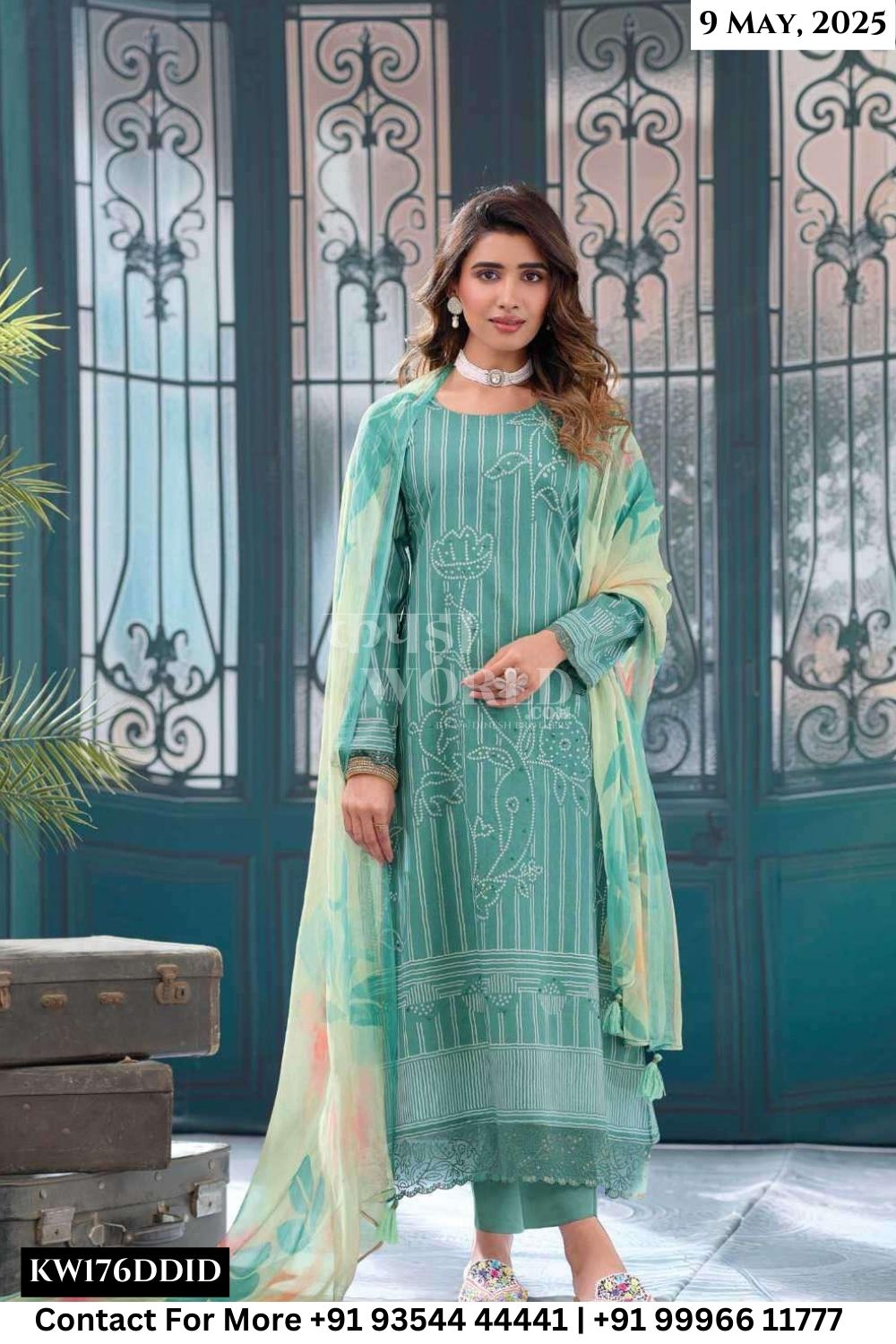Rang Fashion Catalogue - Status: Fancy Knot Work Cotton Suit New Collection