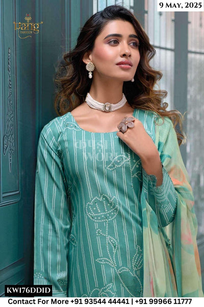 Rang Fashion Catalogue - Status: Fancy Knot Work Cotton Suit New Collection