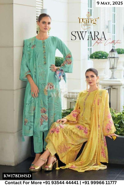 Rang Fashion Catalogue - Swara: Exclusive Linen Salwar Suit Catalog Wholesaler