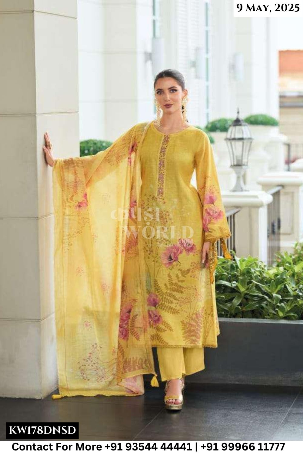 Rang Fashion Catalogue - Swara: Exclusive Linen Salwar Suit Catalog Wholesaler