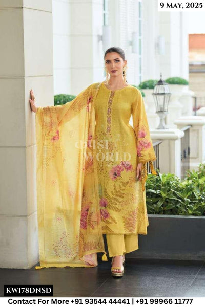 Rang Fashion Catalogue - Swara: Exclusive Linen Salwar Suit Catalog Wholesaler