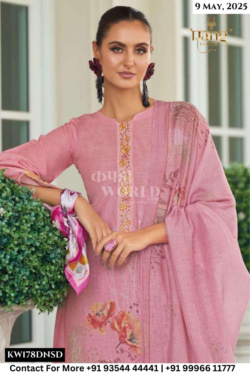Rang Fashion Catalogue - Swara: Exclusive Linen Salwar Suit Catalog Wholesaler