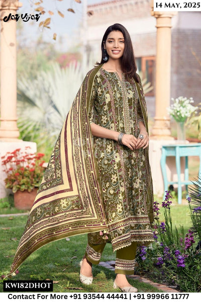 Jay Vijay Catalogue - Guldasta: Pure Cotton Fancy Ladies Suit Catalog Exporters