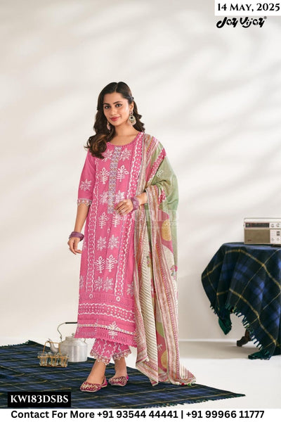 Jay Vijay Catalogue - Gupshap: Straight Style Cotton Suit Latest Catalogs