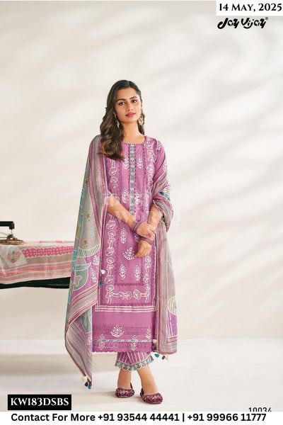 Jay Vijay Catalogue - Gupshap: Straight Style Cotton Suit Latest Catalogs