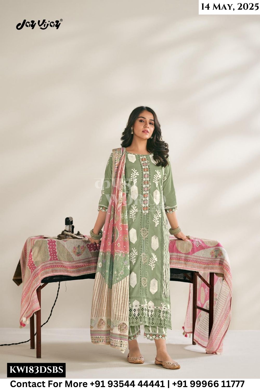 Jay Vijay Catalogue - Gupshap: Straight Style Cotton Suit Latest Catalogs