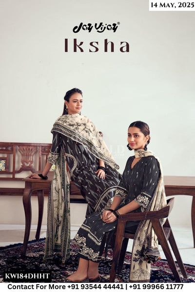 Jay Vijay Catalogue - Iksha: Latest Designer Cotton Dress Catalog Wholesale Price