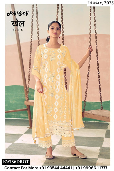 Jay Vijay Catalogue - Khel: Designer Straight Style Cotton Dress Catalog Exporters