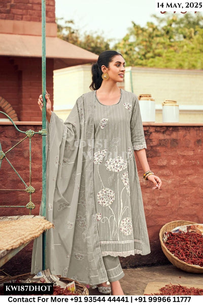 Jay Vijay Catalogue - Mirch Masala: Pure Cotton Exclusive Ladies Suit Catalog Wholesale