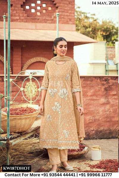 Jay Vijay Catalogue - Mirch Masala: Pure Cotton Exclusive Ladies Suit Catalog Wholesale