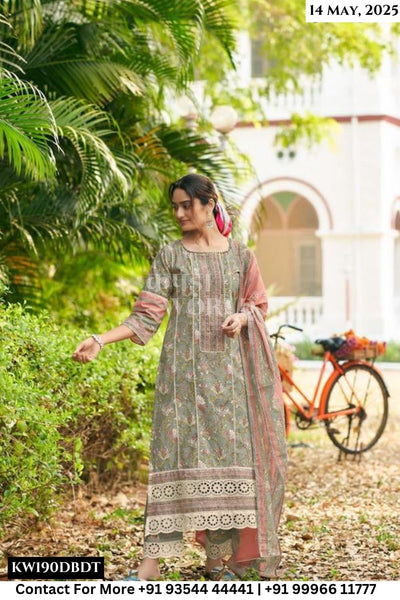 Jay Vijay Catalogue - Safarnama: Summer Wear Fancy Ladies Suit Catalog Wholesale