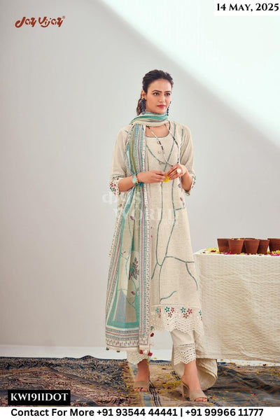 Jay Vijay Catalogue - Thandai: Exclusive Designer Linen Jacquard Suit Latest Collection