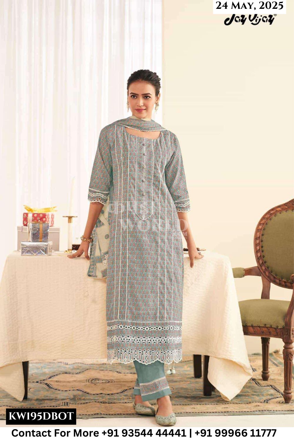 Jay Vijay Catalogue - Saheliya: Exclusive Designer Cotton Suit Latest Catalogs