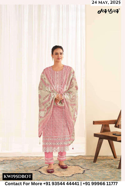 Jay Vijay Catalogue - Saheliya: Exclusive Designer Cotton Suit Latest Catalogs