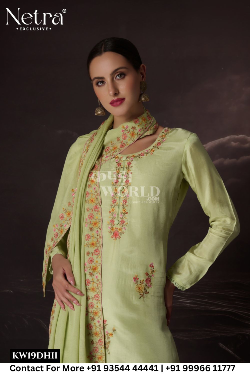 Netra Catalogue - Vritika: Designer Silk Ladies Suit Latest Catalog Supplier