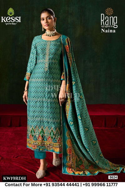 Kessi Rang Catalogue - Naina: MUSLIN FOIL PRINT WIT FANCY MIRROR WORK & TAI WORK