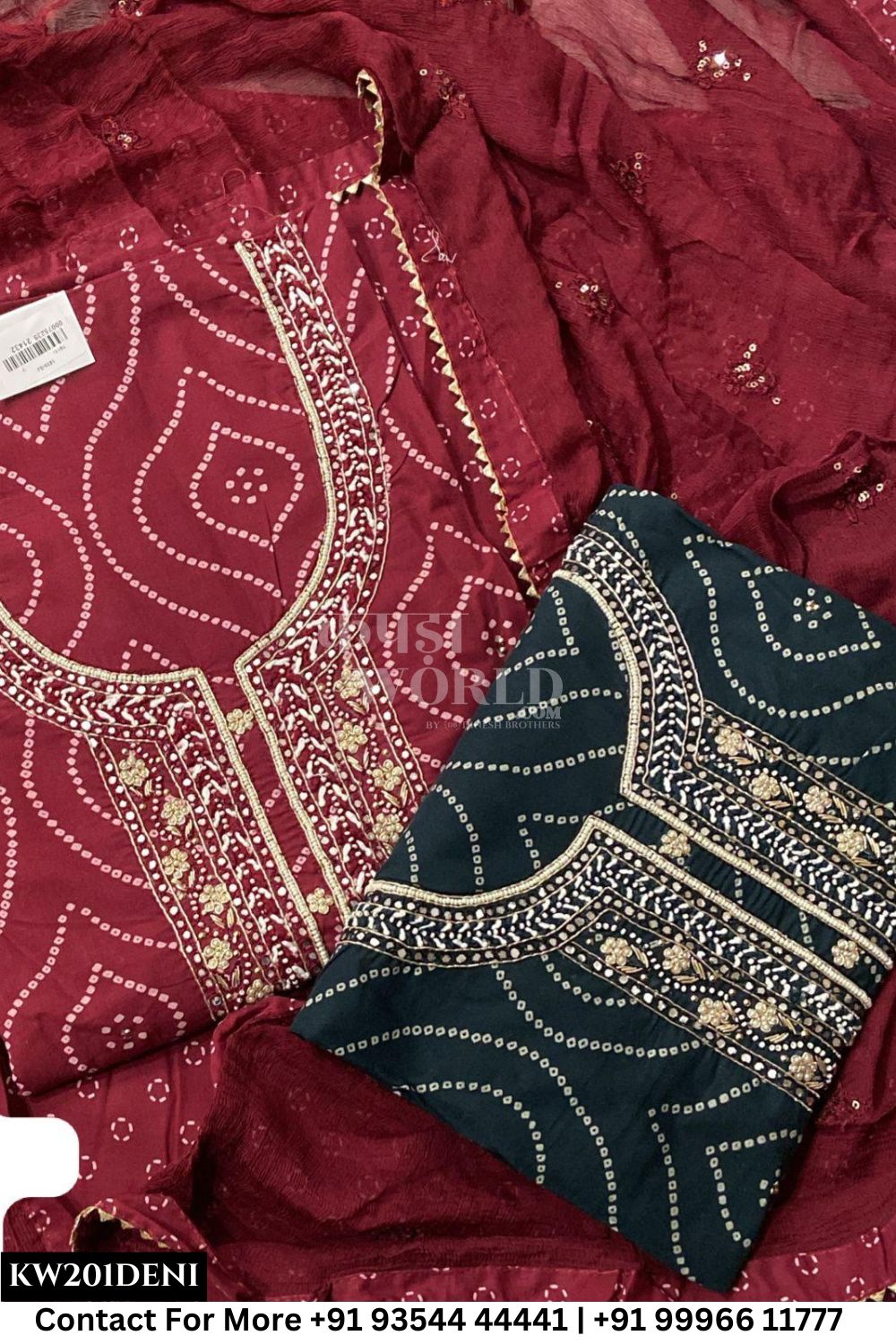 Jaipur Unstitched Cotton Suit with Pure Dupatta (Set of 2)201No