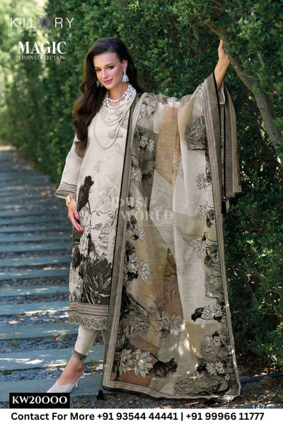 Kilory Catalogue - Magic: Latest Designer Pure Linen Suit Summer Collection