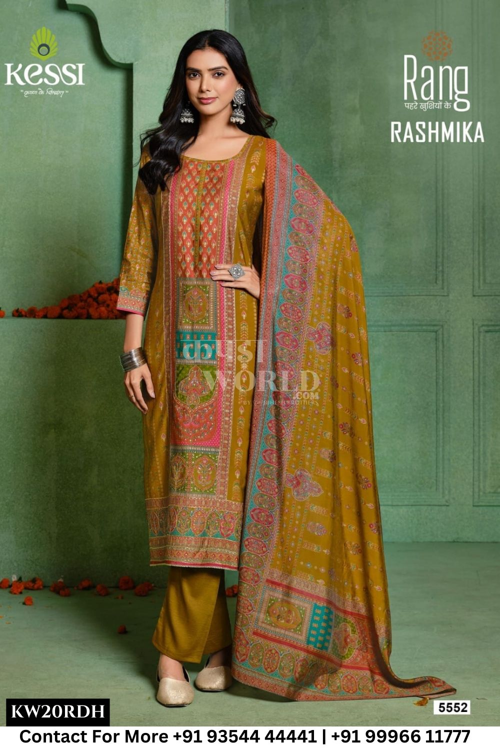 Kessi Rang Catalogue - Rashmika: muslin womens indian unstitch salwar kameez set